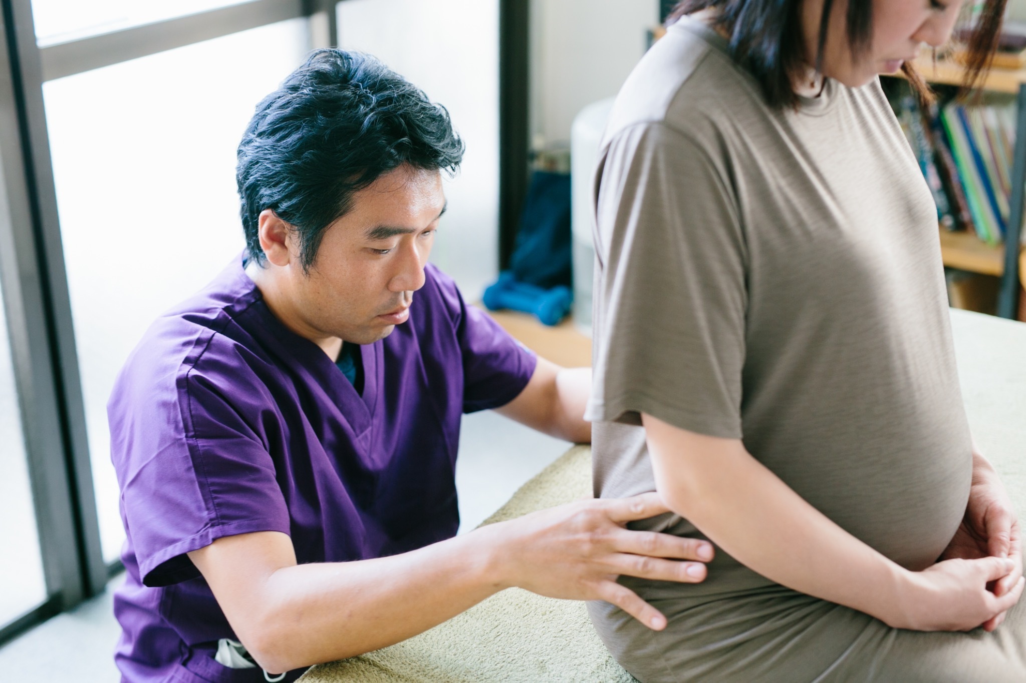 妊娠中の方への身体に配慮した対応